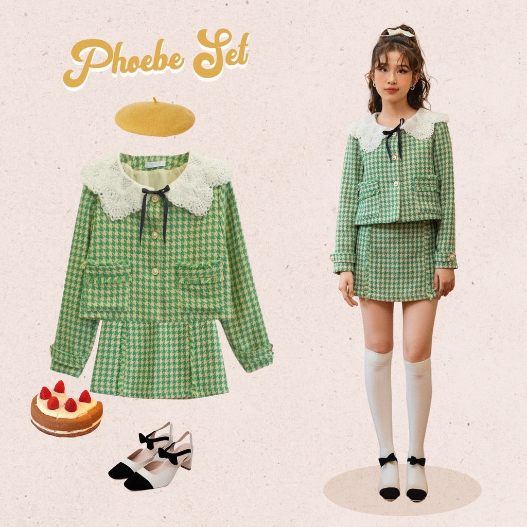 bleubrid_tweed_for_winter_phoebe_caro_green_skirt_coat_bow_XS_S_M_L